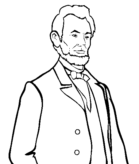 Abraham Lincoln Coloring Page at GetColorings.com | Free printable ...