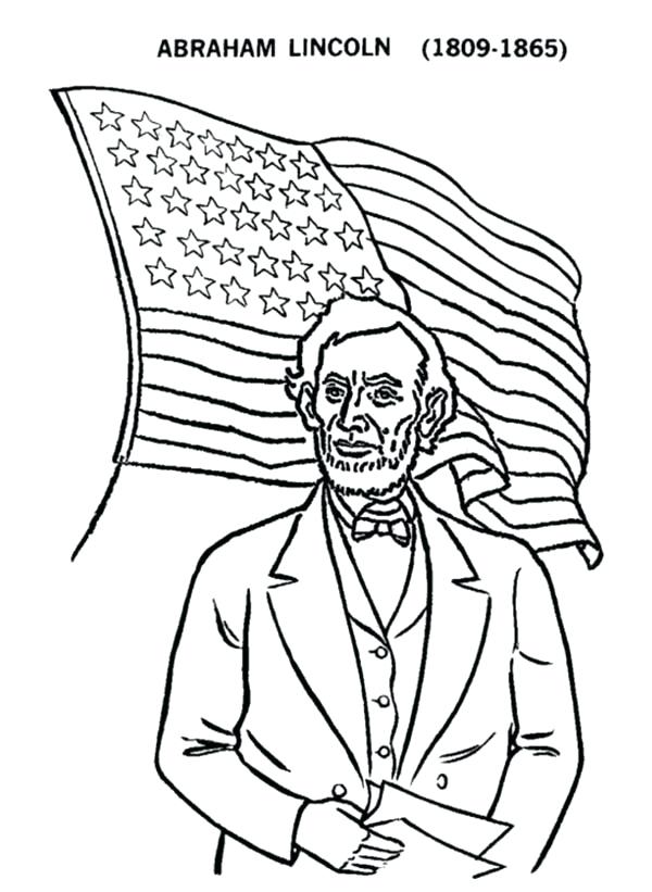 Abraham Lincoln Coloring Page at GetColorings.com | Free printable ...