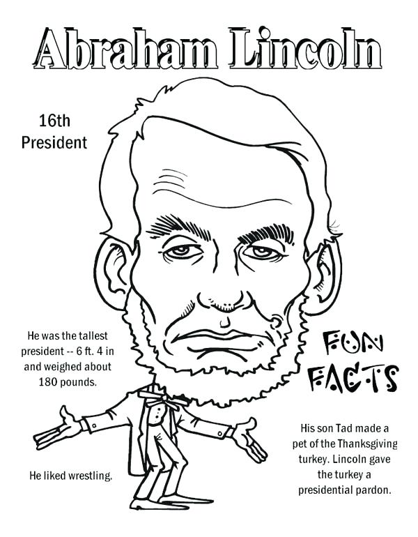 Fun Facts Coloring Page Free Printable Free Coloring Abraham 600x770 Fun Facts Coloring Page Free Printable Free Coloring Abraham