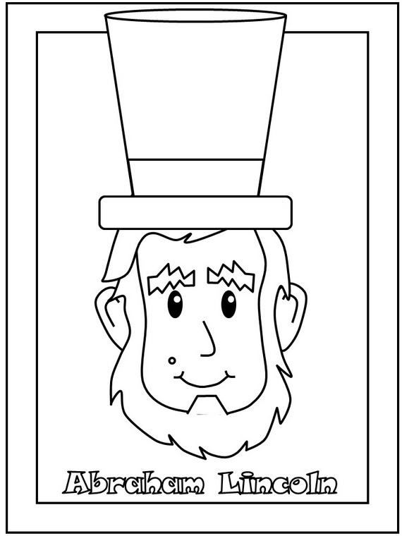 570x760 Abraham Lincoln Coloring Pages Best For Kids Page Decor 5