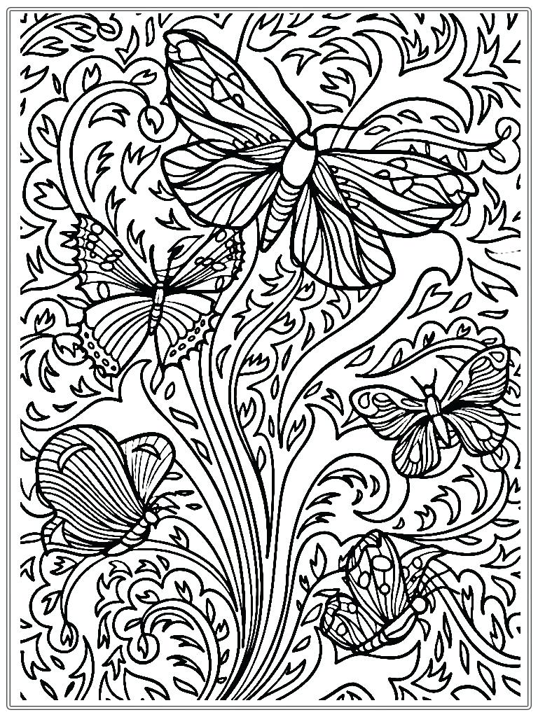 Complex Coloring Pages Abstract Butterfly For Adults 768x1024 Complex Coloring Pages Abstract Butterfly For Adults