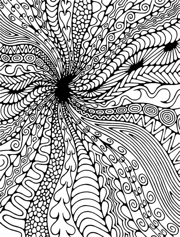 Abstract Coloring Pages