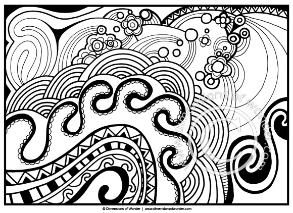 Abstract Coloring Pages Abstract Coloring Pages With Words Kids 580x422 Abstract Coloring Pages Abstract Coloring Pages With Words Kids