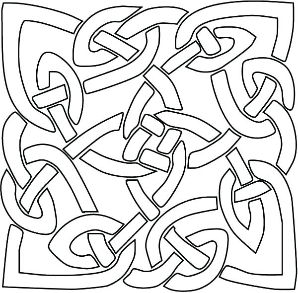 600x590 The Coolest Free Coloring Pages For Adults Abstract Coloring Page