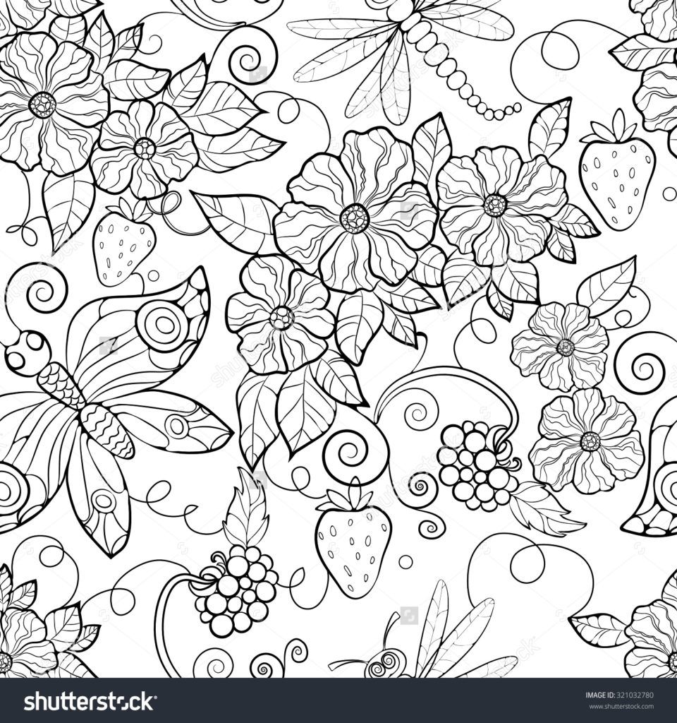 Coloring Pages Enchanting Flowers Coloring Pages For Adults 960x1024 Coloring Pages Enchanting Flowers Coloring Pages For Adults
