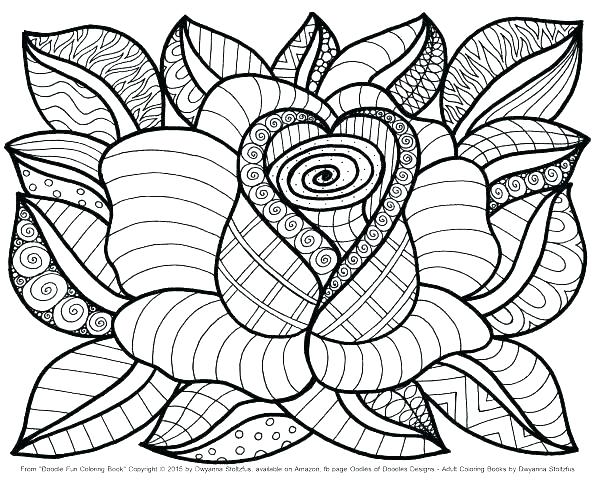 Printable Spring Flower Coloring Pages Free Coloring Abstract 596x480 Printable Spring Flower Coloring Pages Free Coloring Abstract