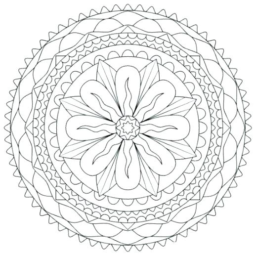 Flower Coloring Pages For Adults Coloring Pages For Teenagers 518x518 Flower Coloring Pages For Adults Coloring Pages For Teenagers