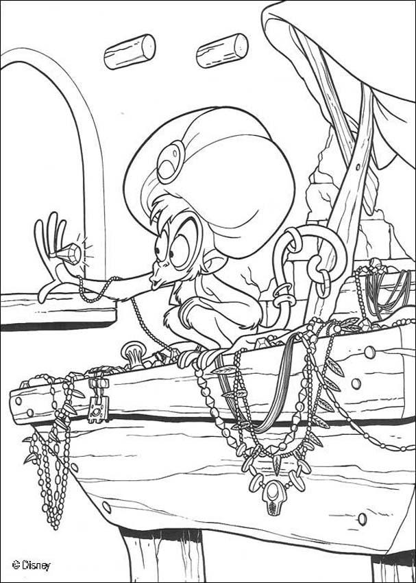 607x850 Abu With The Treasure Coloring Pages