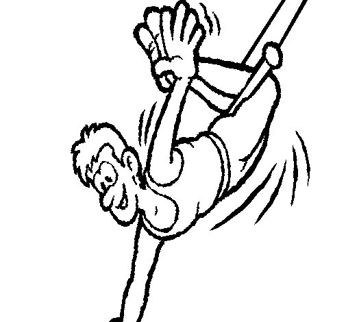 Happy Acrobat Coloring Page 505x470 Happy Acrobat Coloring Page