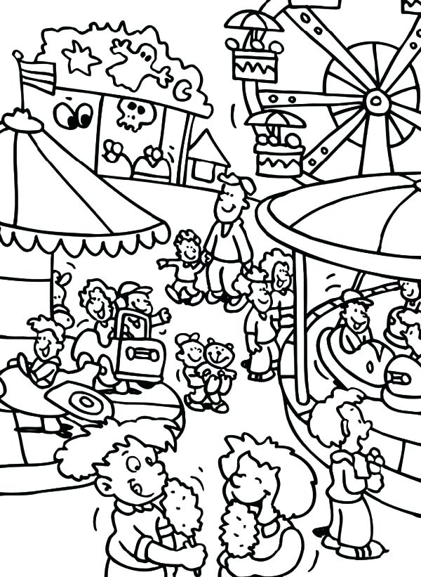 600x821 Cotton Candy Coloring Pages Carnival Activity Coloring Pages