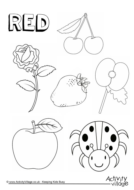 460x650 Red Things Colouring Page Regarding Activity Village Coloring