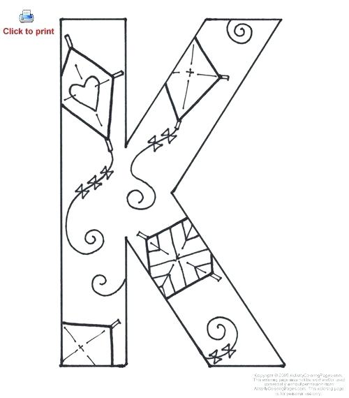 Letter K Coloring Page Letter K Activity Coloring Page Printable 500x570 Letter K Coloring Page Letter K Activity Coloring Page Printable