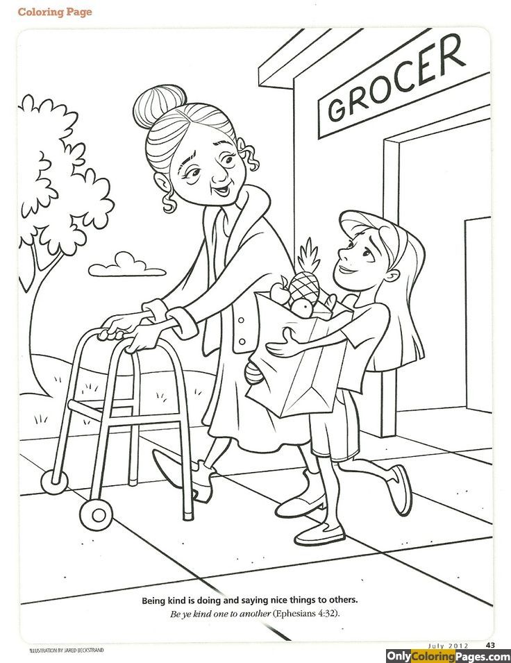 736x955 Act Of Kindness Coloring Page Kindness Coloring Pages Printable
