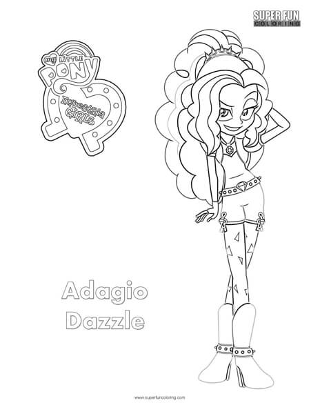 Adagio Dazzle Equestria Girls Coloring Sheet 464x600 Adagio Dazzle Equestria Girls Coloring Sheet