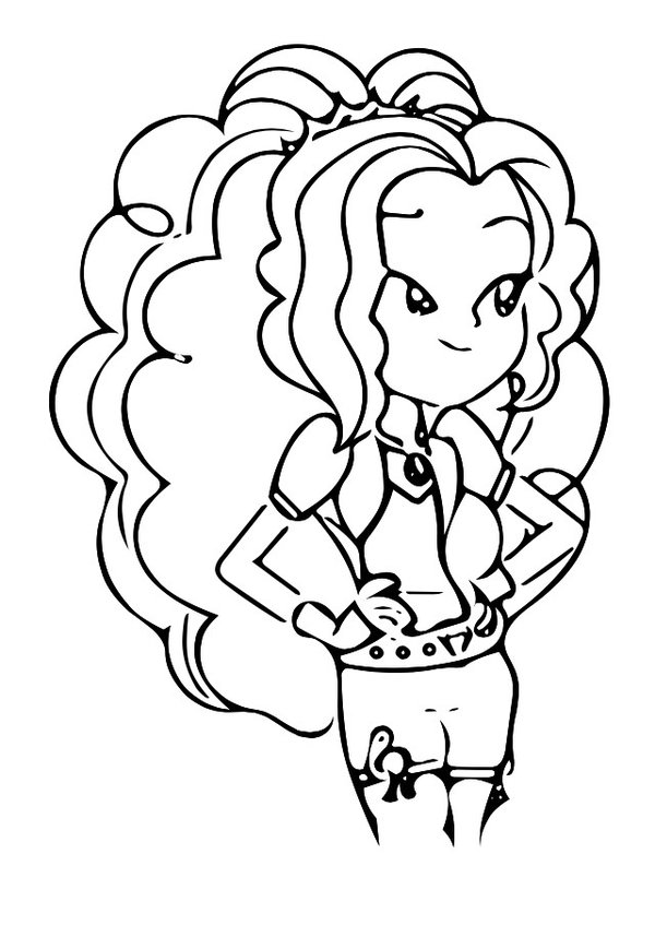 Adagio Dazzle My Little Pony Rainbow Rocks Coloring Pages 600x858 Adagio Dazzle My Little Pony Rainbow Rocks Coloring Pages