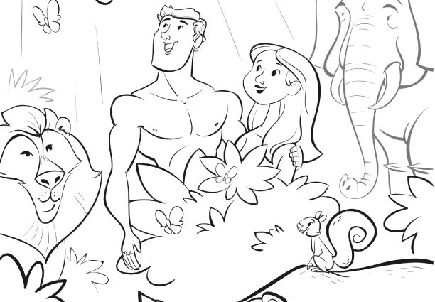 Adam And Eve Coloring Page Free Coloring Sheet Adam Eve Funny 612x425 Adam And Eve Coloring Page Free Coloring Sheet Adam Eve Funny