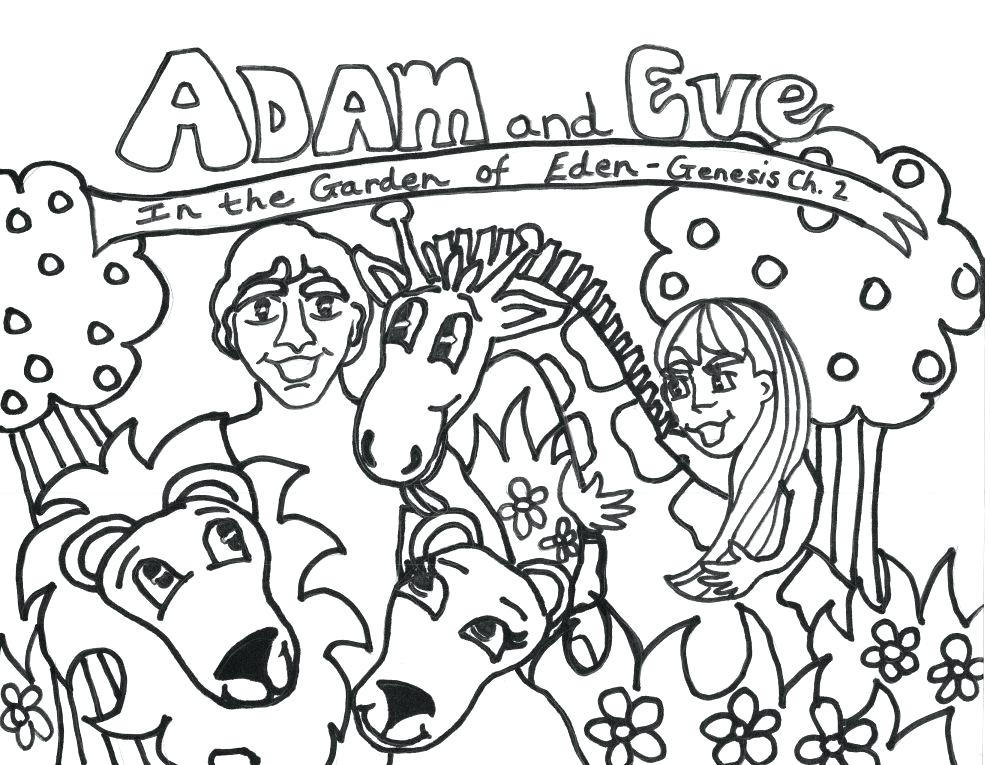 Pictures And Eve Coloring Page In Coloring Site With And Eve 990x765 Pictures And Eve Coloring Page In Coloring Site With And Eve