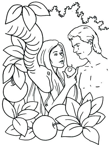Adam And Eve Coloring Pages And Eve Coloring Pages Medium Size 378x500 Adam And Eve Coloring Pages And Eve Coloring Pages Medium Size