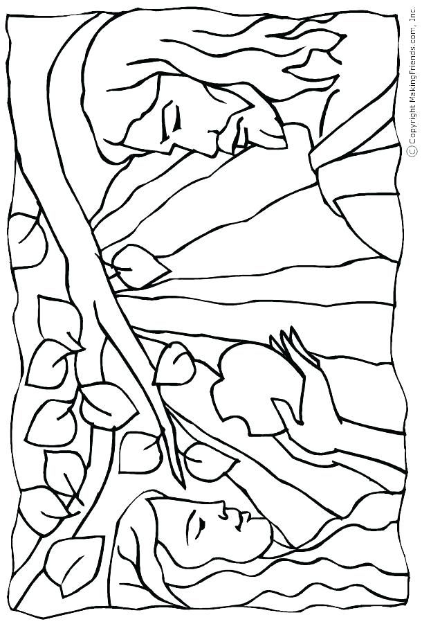 623x901 Adam And Eve Colouring Page And Eve Coloring Pages Kids Coloring