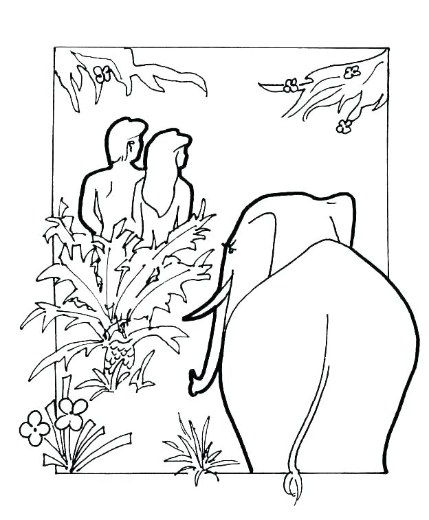 624x757 Adam And Eve Sin Coloring Pages Printable For Kids Bible