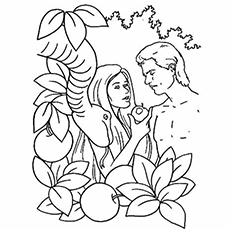 230x230 Top 25 Freeprintable Adam And Eve Coloring Pages Online