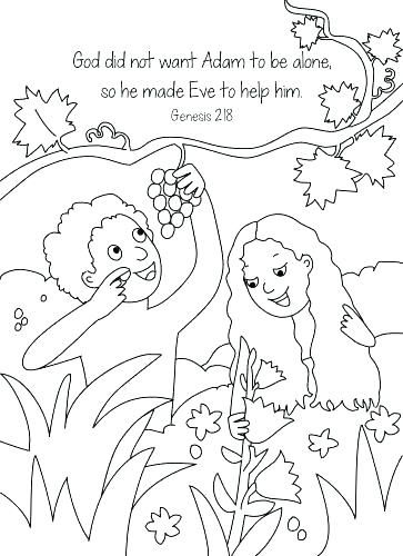 363x500 Adam And Eve Colouring Sheets Icontent