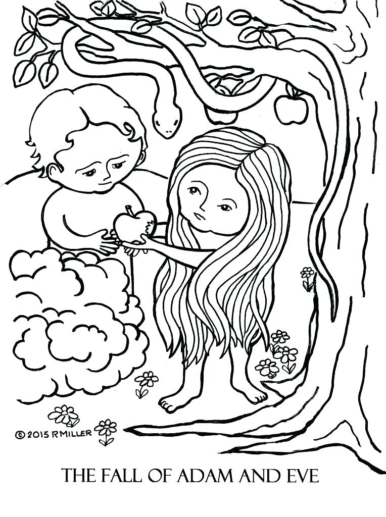 764x1024 Adam And Eve Printable Coloring Pages Technolife.site