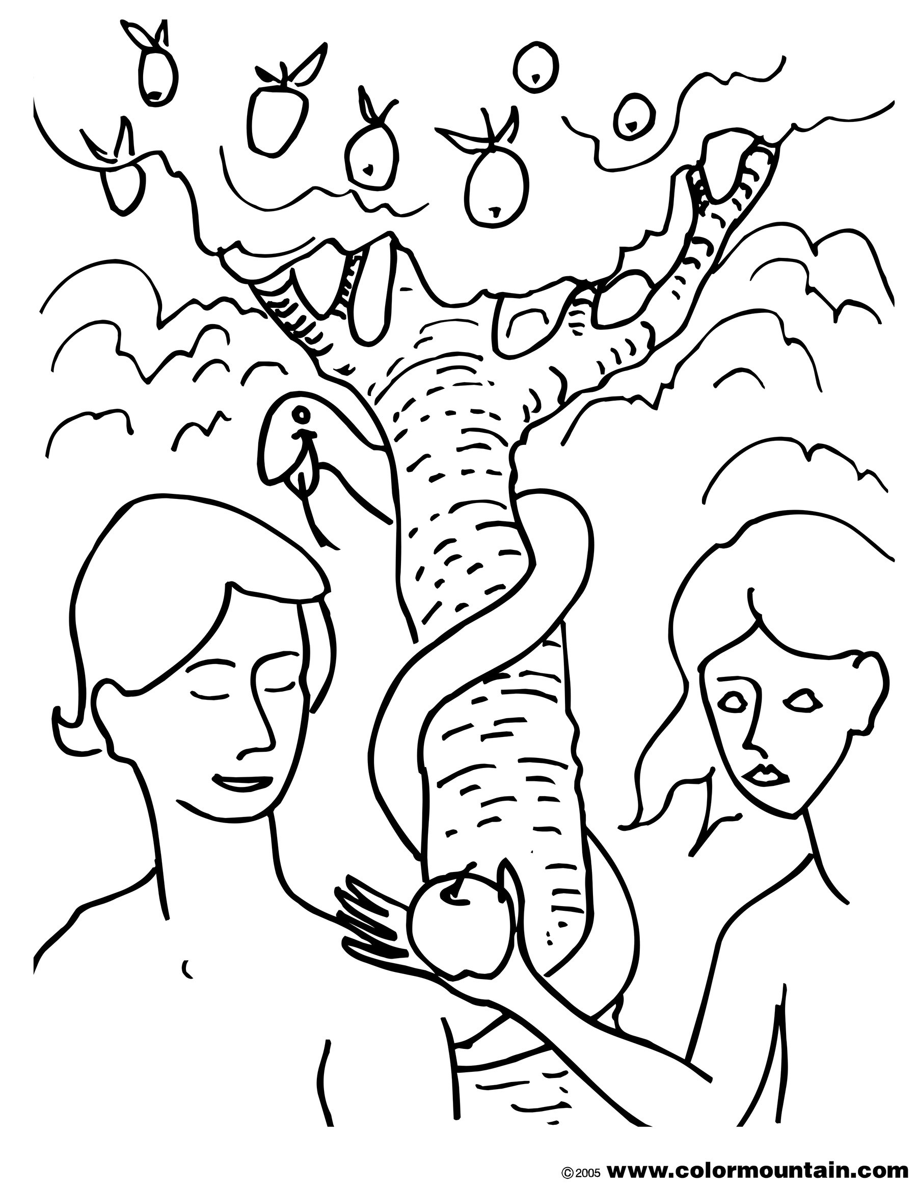 Free Adam And Eve Coloring Pages 1800x2329 Free Adam And Eve Coloring Pages
