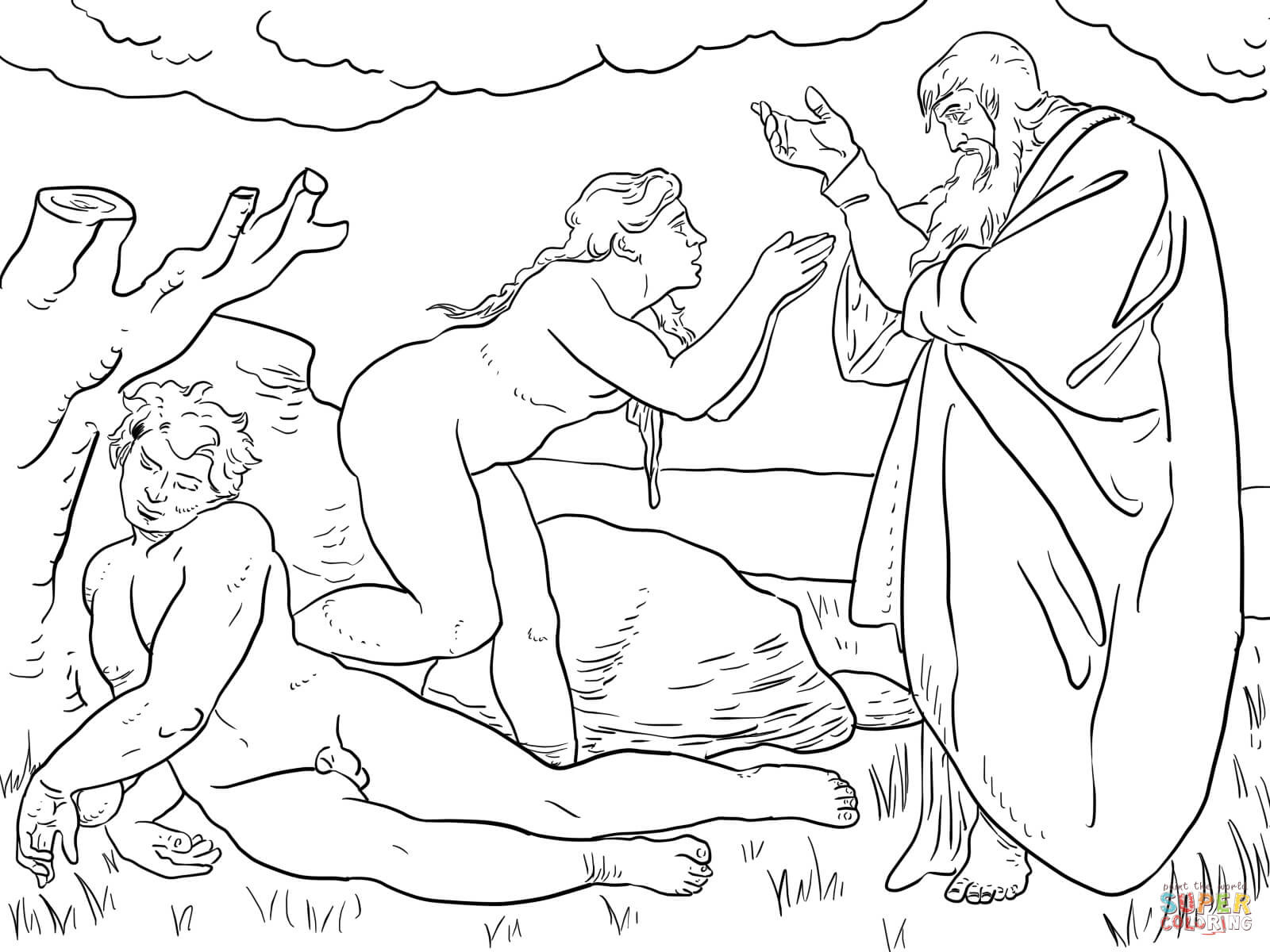 Adam And Eve Coloring Pages Free Outstanding 1600x1200 Adam And Eve Coloring Pages Free Outstanding