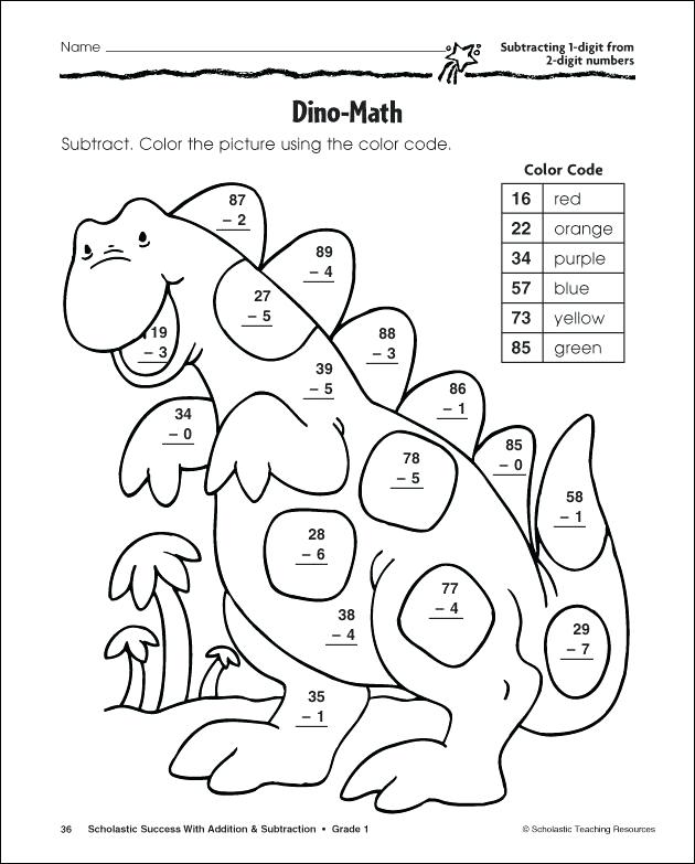 630x783 Subtraction Coloring Pages Addition Subtraction Color Pages
