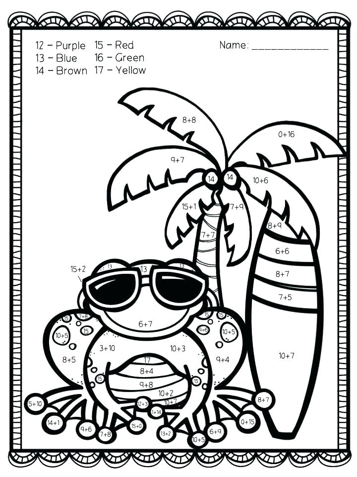 720x960 Addition Coloring Pages Printable Coloring Page For Kindergarten