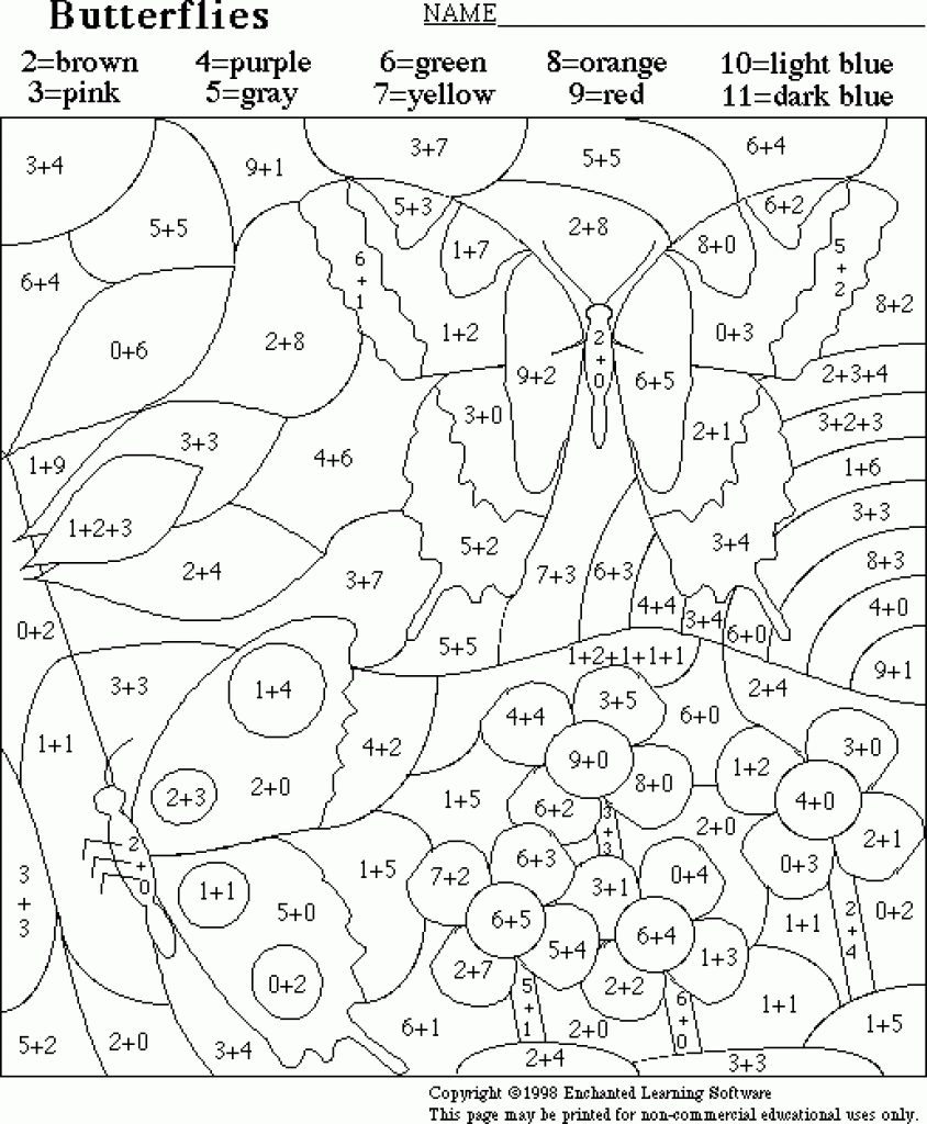 844x1024 Simplified Addition Coloring Pages 2nd Grade 2