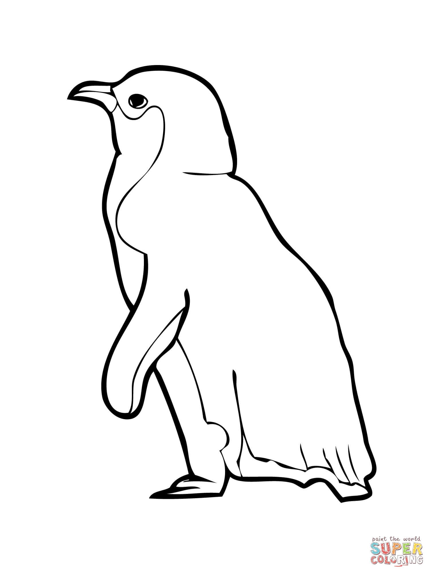 Little Blue Penguin Coloring Page 1500x2000 Little Blue Penguin Coloring Page