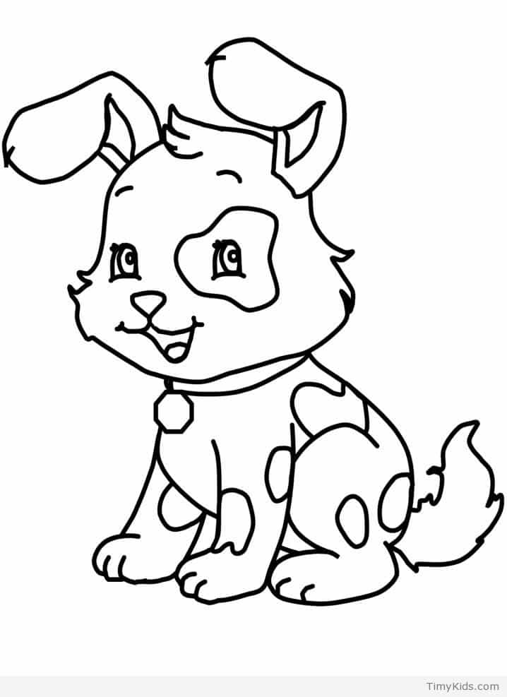 Adorable Puppy Coloring Pages