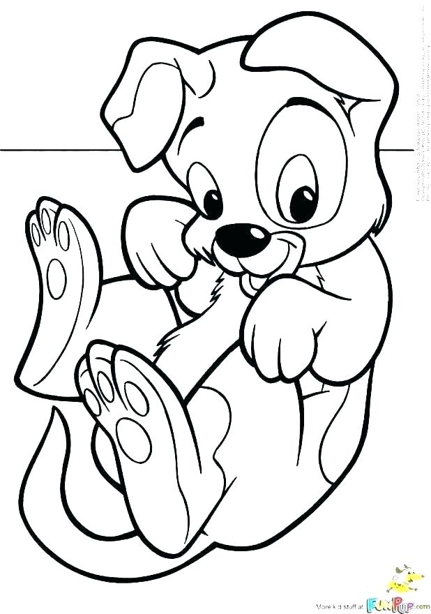 618x880 Baby Puppy Coloring Page Color Pages And Me Really Cute Of Kitten