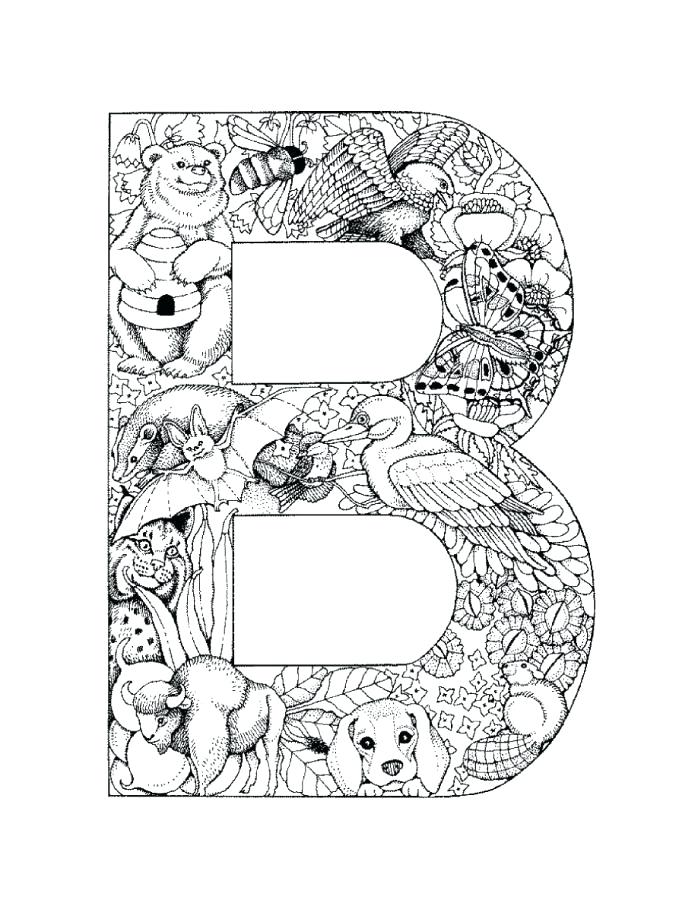 698x903 Letter Coloring Pages For Adults As Well As Alphabet Coloring