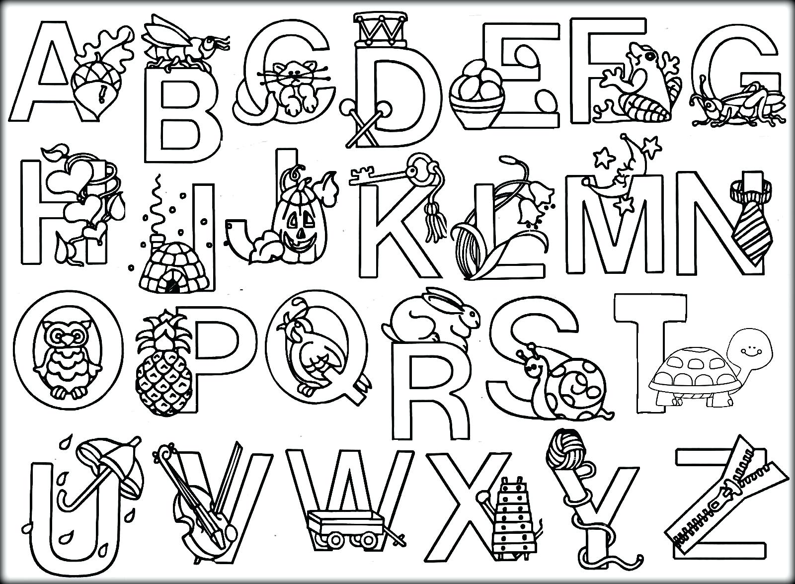 Letter Printable Coloring Alphabet Letters Pages Imprimir Pdf Letra ...