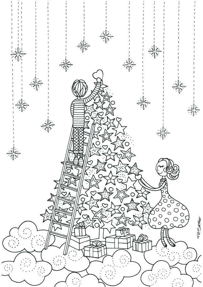 650x919 Christmas Coloring Page Coloring Pages For Adults Free Printable