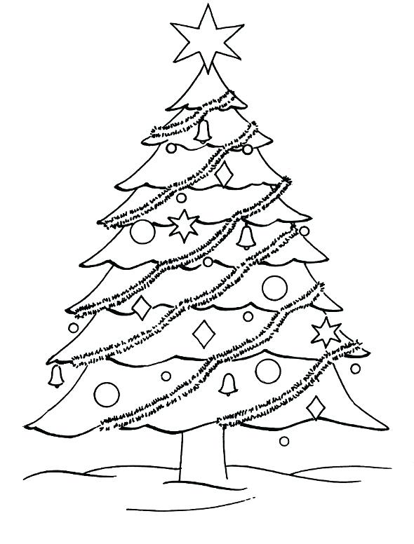 590x776 Christmas Tree Coloring Page Christmas Tree Coloring Pages