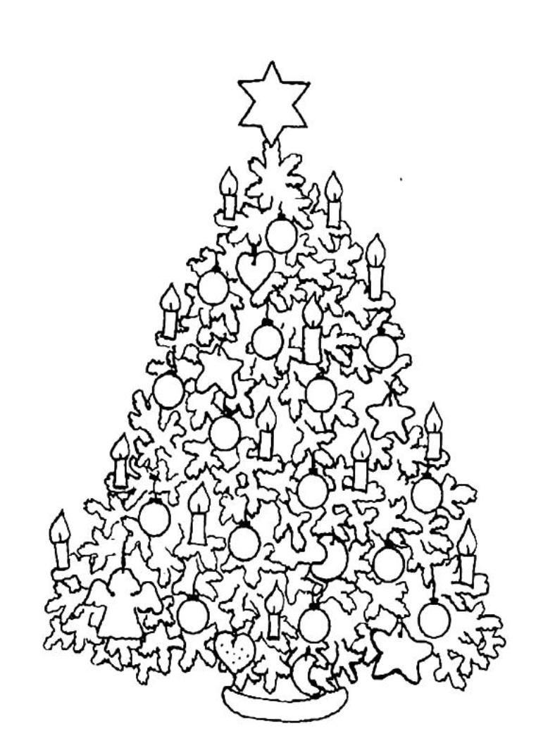 788x1072 Christmas Tree Coloring Pages For Adults 20 26