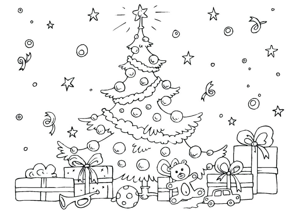 960x680 Christmas Tree Coloring Pages Tree Coloring Pages Christmas Tree