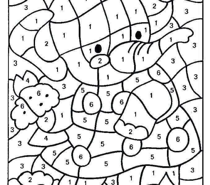 678x600 Printable Number Coloring Pages Color By Numbers Coloring Pages
