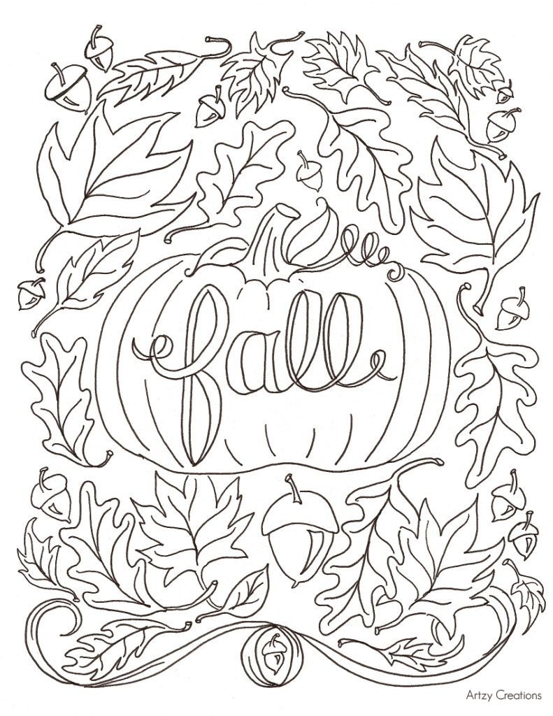 791x1024 Httpcolorings.coadult Coloring Pages Fall Colorings