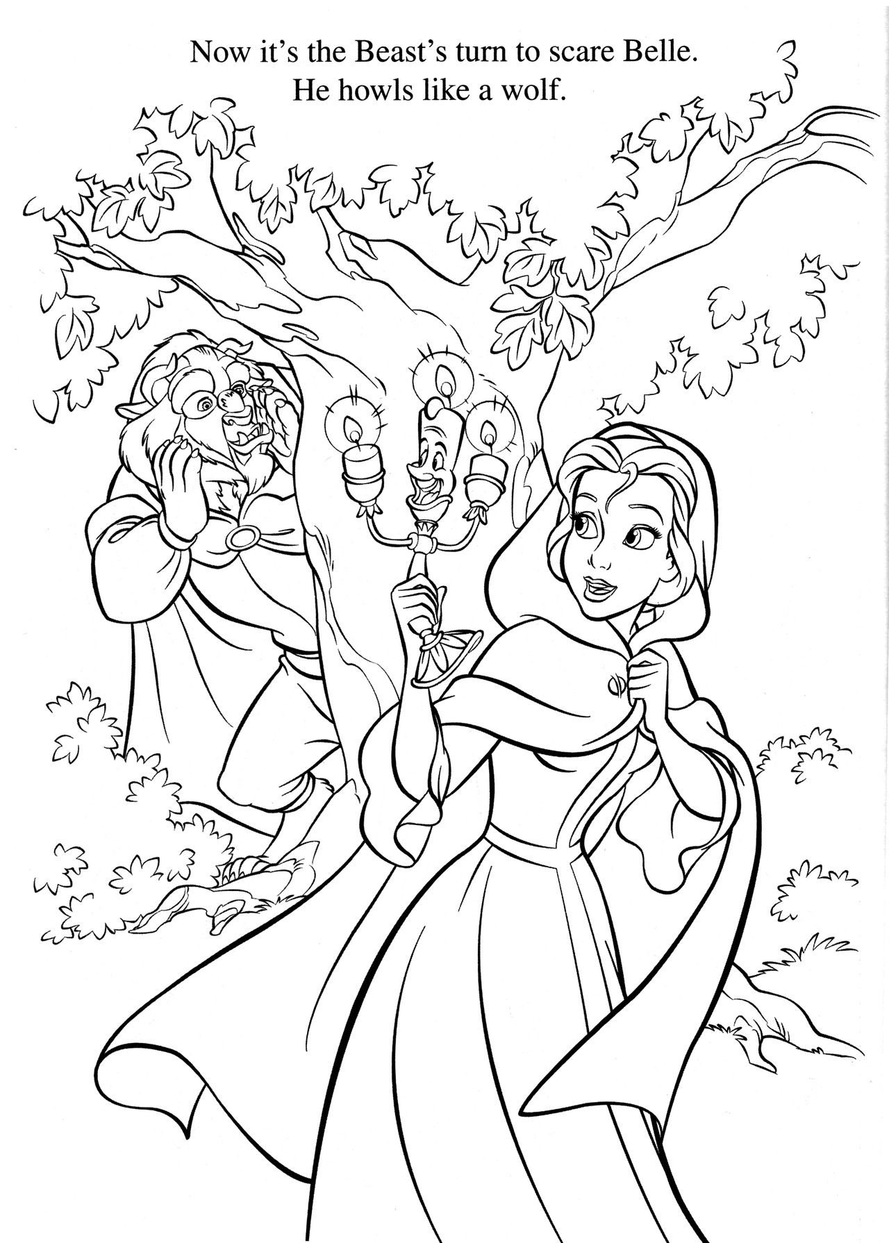 1280x1790 Tested Beauty And The Beast Adult Coloring Pag