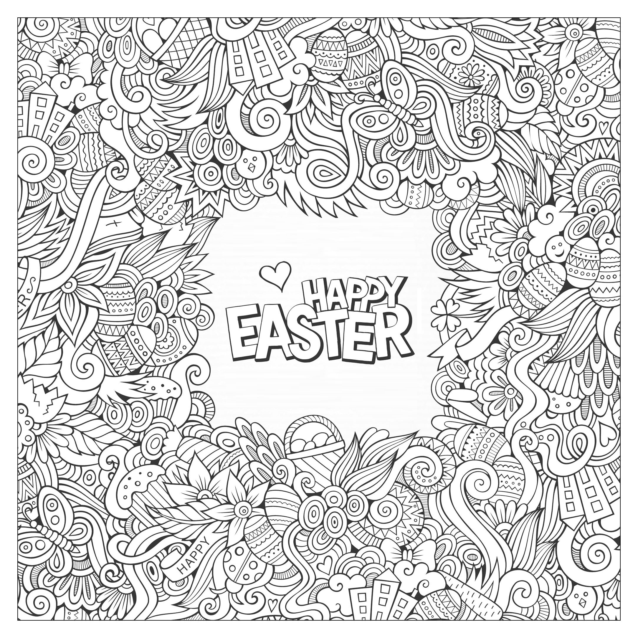 Doodle Easter 2166x2166 Doodle Easter