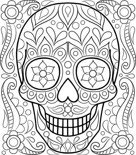Free Easy Adult Coloring Pages 550x627 Free Easy Adult Coloring Pages