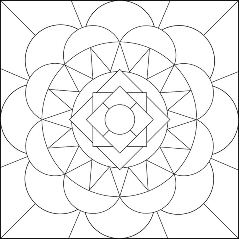 Clever Design Ideas Easy Geometric Coloring Pages Printable Adult 1000x1000 Clever Design Ideas Easy Geometric Coloring Pages Printable Adult