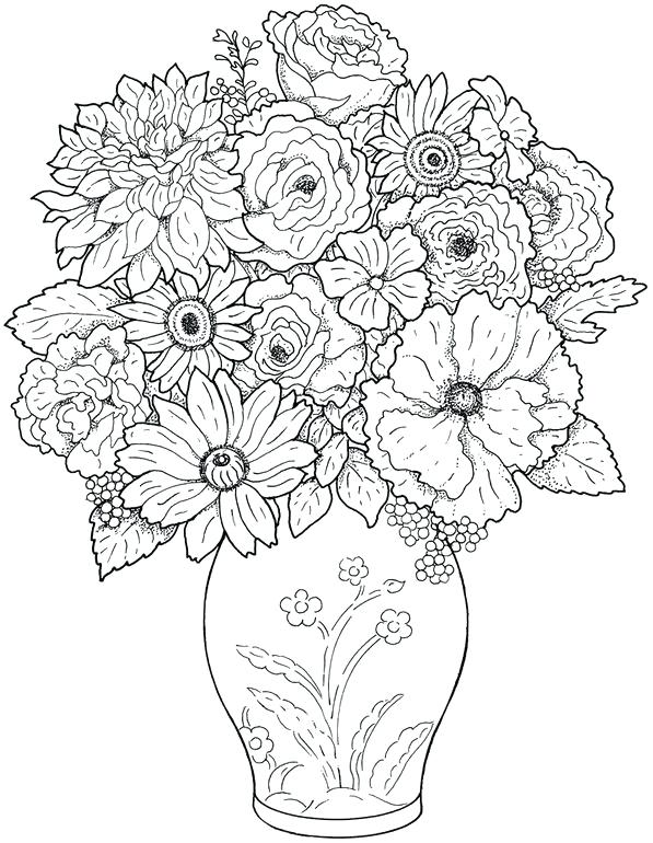 Flower Coloring Pages Adults Psychedelic Coloring Pages 597x770 Flower Coloring Pages Adults Psychedelic Coloring Pages