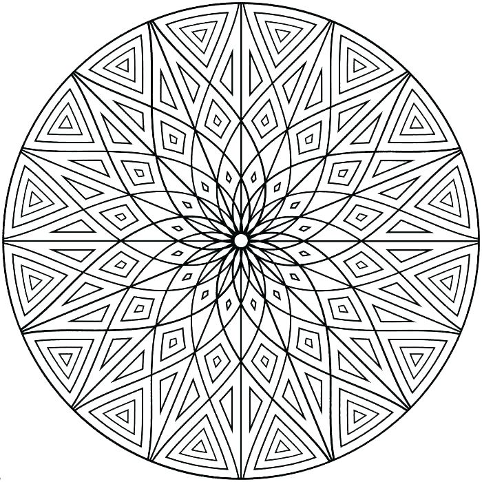 700x700 Coloring Pages Geometric