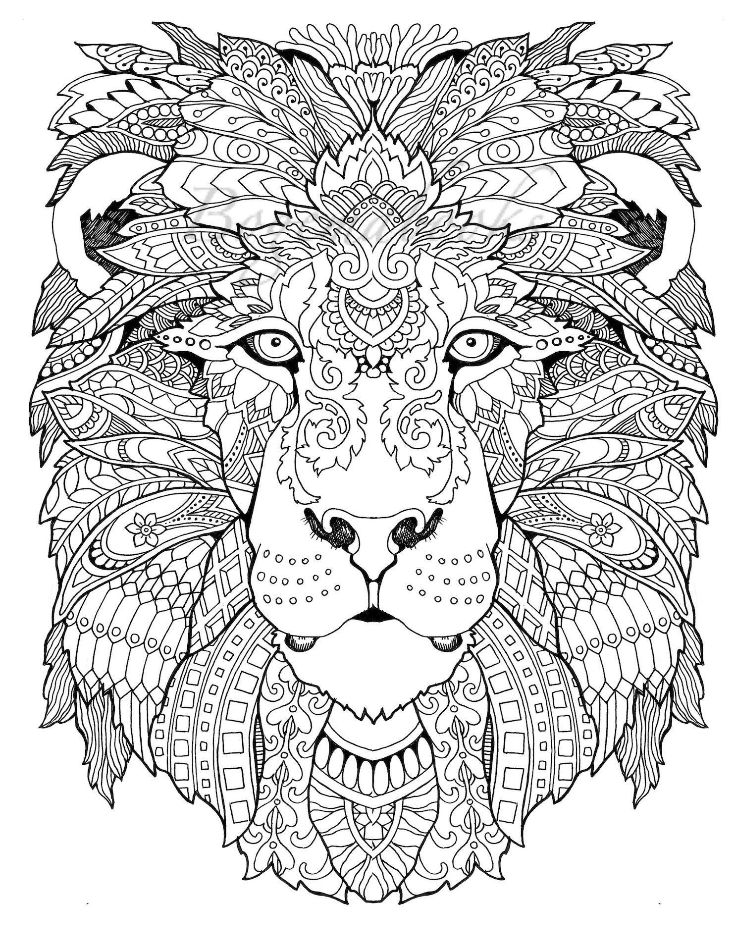 1484x1920 Awesome Animals (Adult Coloring Book, Coloring Pages Pdf, Coloring